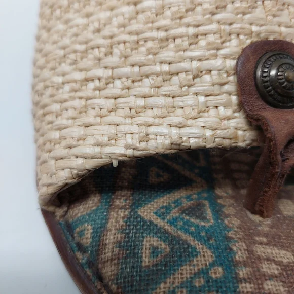 Born Tan and Brown Woven Wedges - Picture 11 of 13